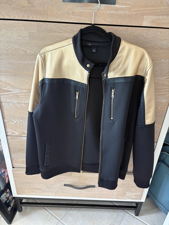 INC International Concepts Other - INC International Concepts Black and Beige Bomber Jacket